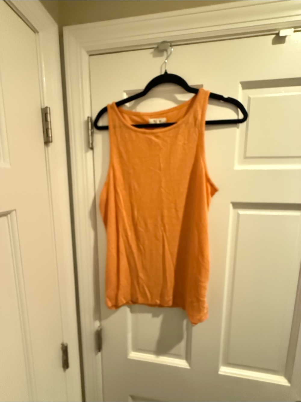 Madewell Orange Sleeveless Tank Top